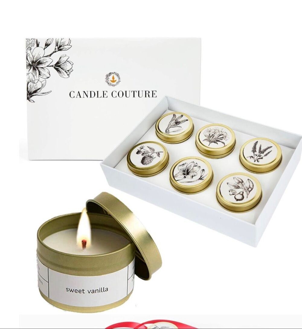 Candle Couture 6 pack tin candles